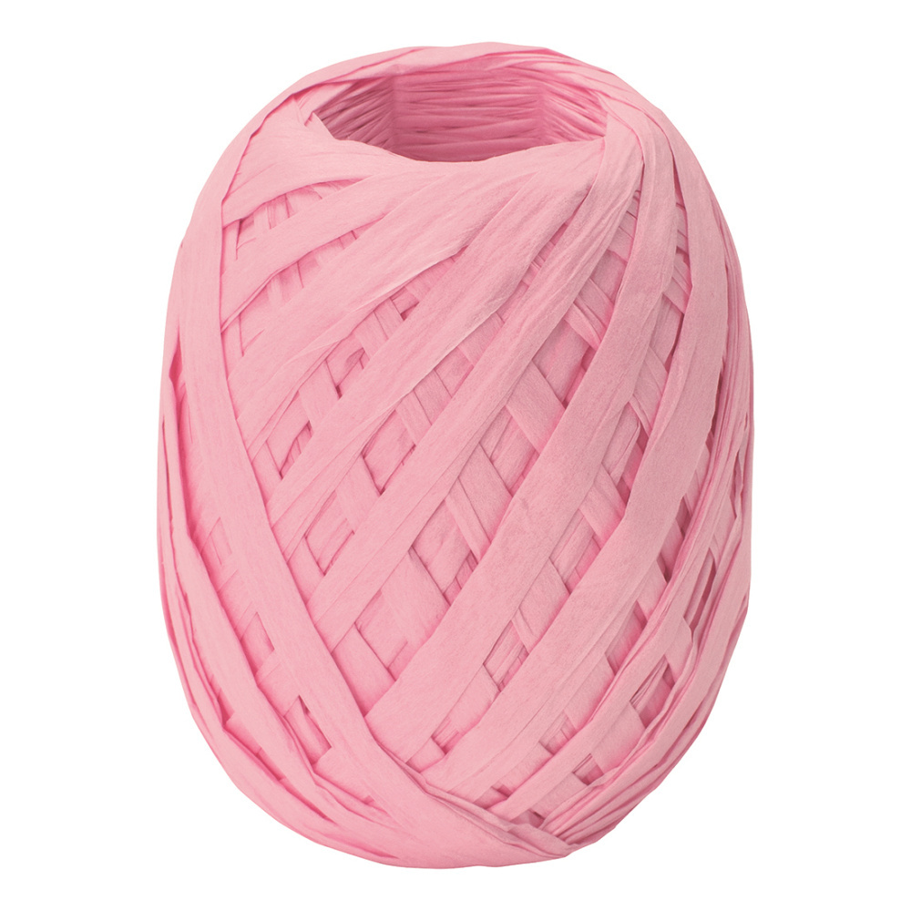 Paper raffia ribbon 7mmx30m light pink