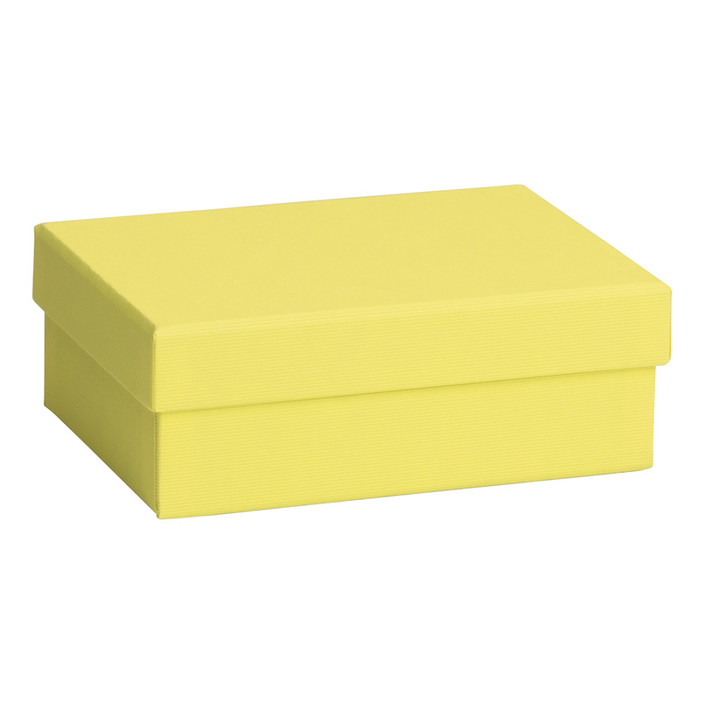 Geschenkbox „One Colour“ 12 x 16,5 x 6 cm gelb