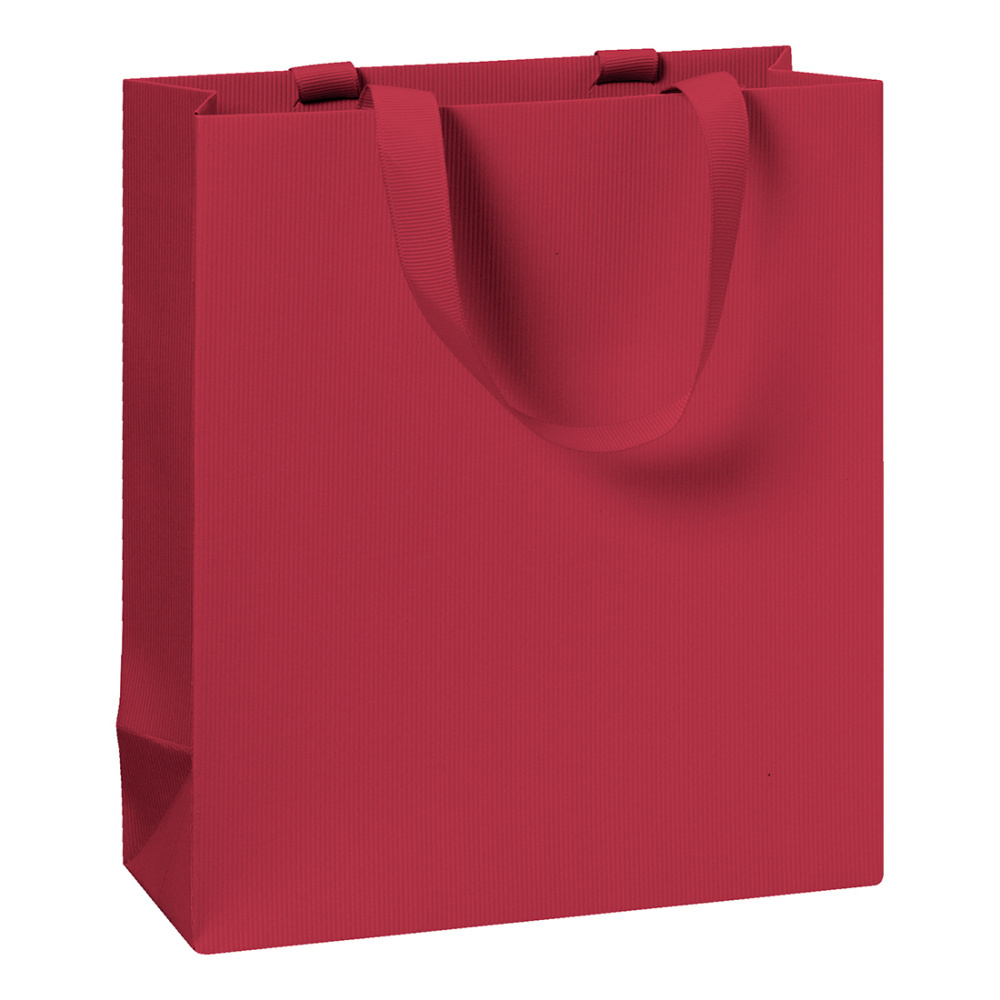 Geschenktasche „One Colour“ 18 x 8 x 21 cm rot dunkel