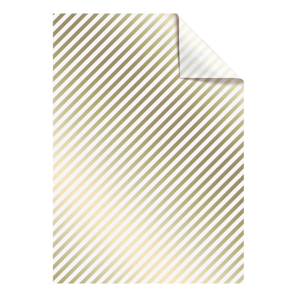 Seidenpapier-Bogen „Stribe“ 50 x 70 cm gold