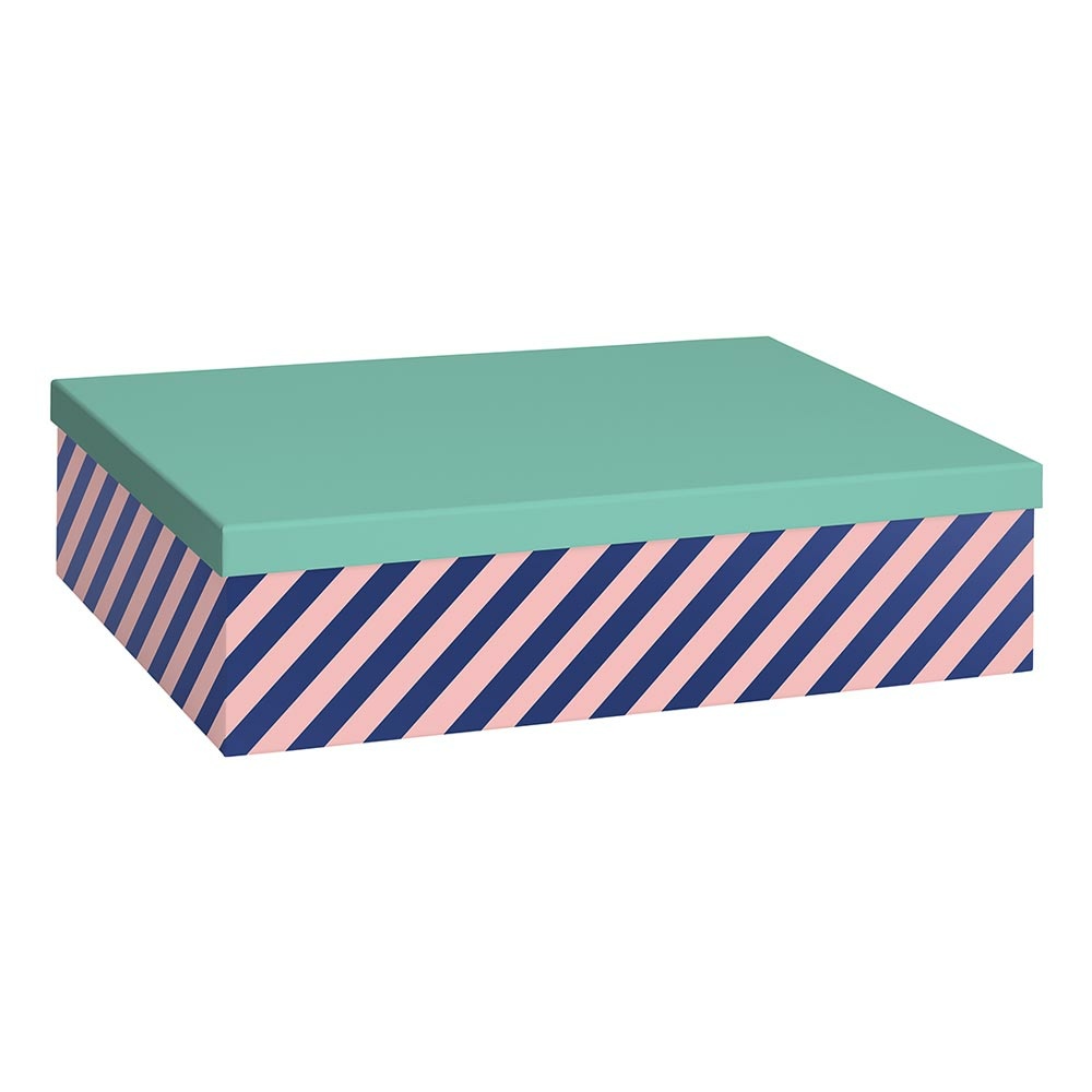 Geschenkbox „Benoni“ 33x48x12cm blau dunkel