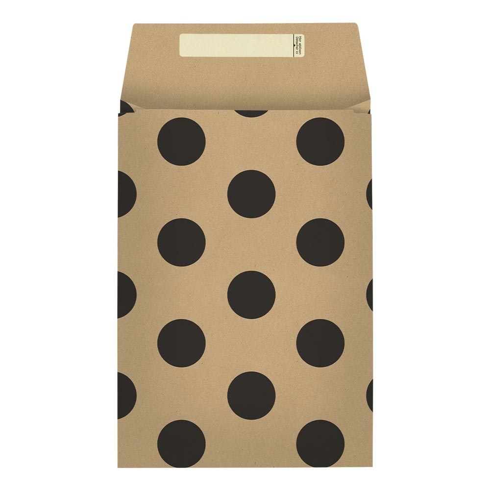 Envelope gift bags „Ting Dots“ 17,5x4x25 + 6cm black