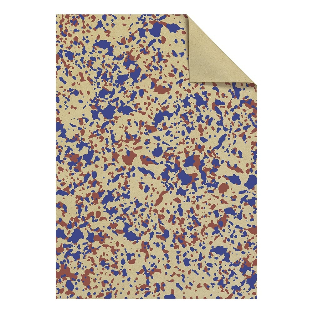 Geschenkpapier-Bogen "Fraser" 70x100cm blau