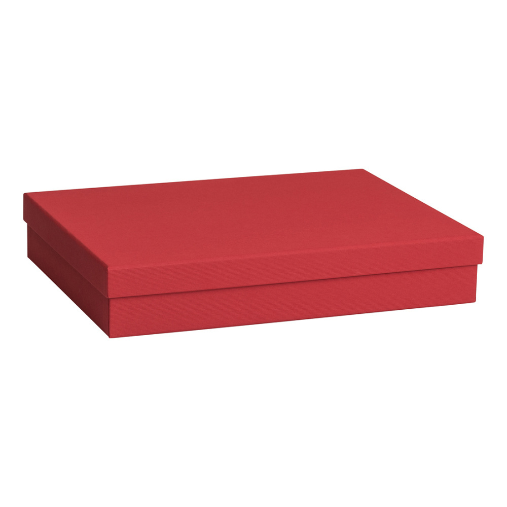 Geschenkbox „One Colour“ 24 x 33 x 6 cm rot dunkel