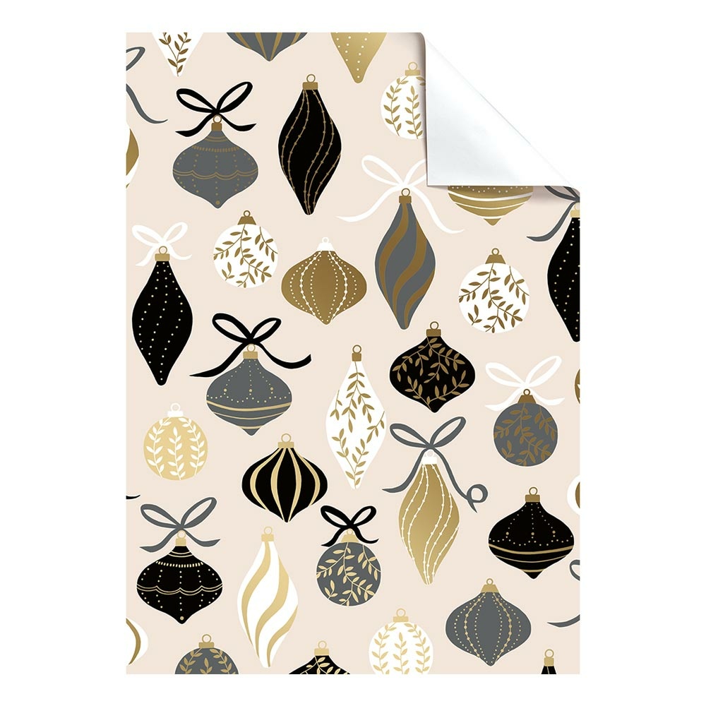Papiers-cadeaux feuilles "Lorena" 50x70cm beige