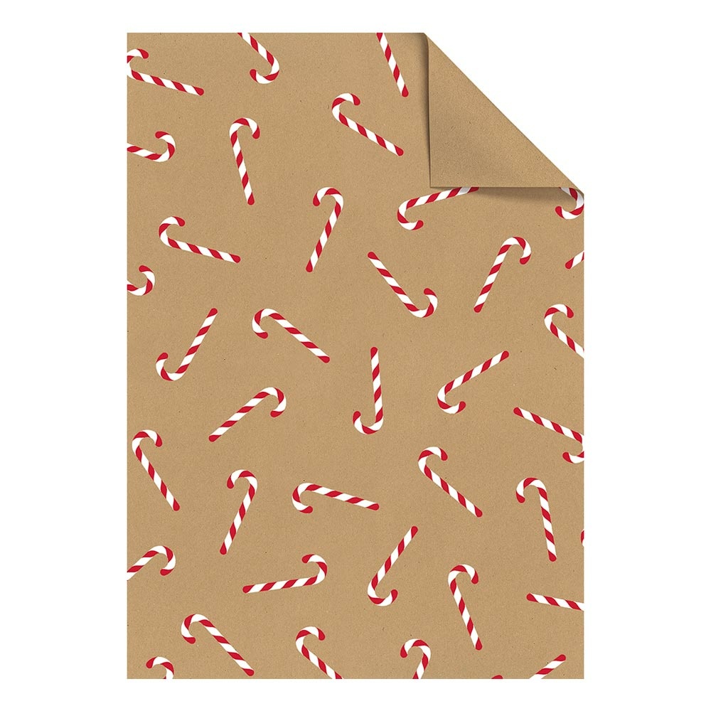 Papiers-cadeaux feuilles "Candice" 50x70cm blanc