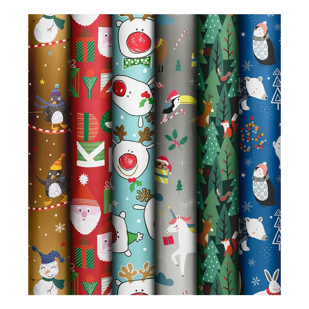 Wrapping paper assortment "Basic Christmas Kids" 70x300cm 