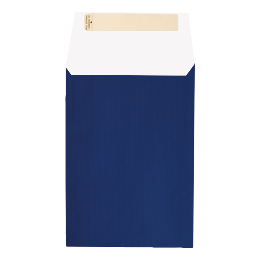 Geschenkbeutel „Uni Basic“ 12x22 + 6cm blau dunkel