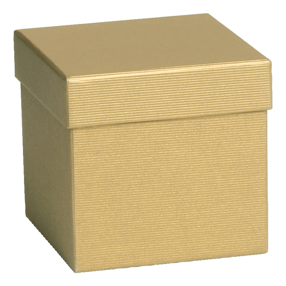Geschenkbox „One Colour“ 10 x 10 x 10 cm gold