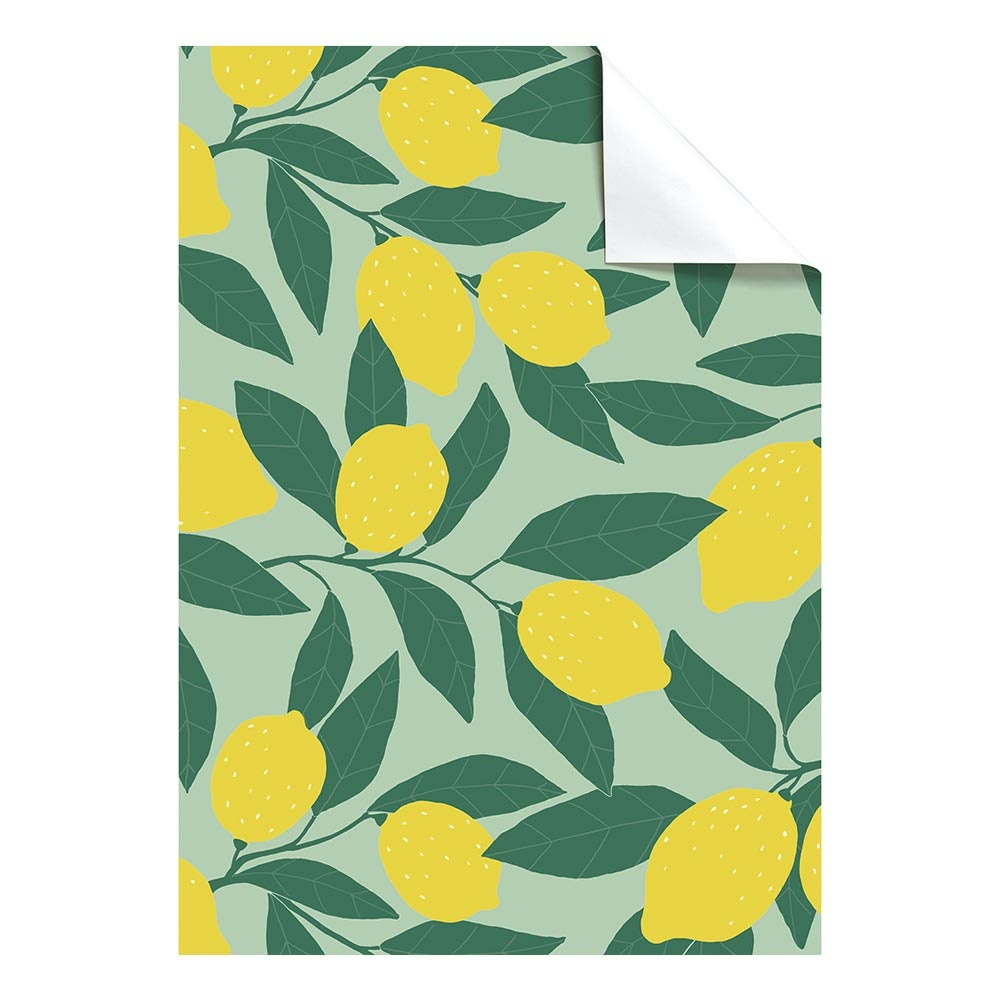 Papiers-cadeaux feuilles "Ilse" 100x70cm jaune