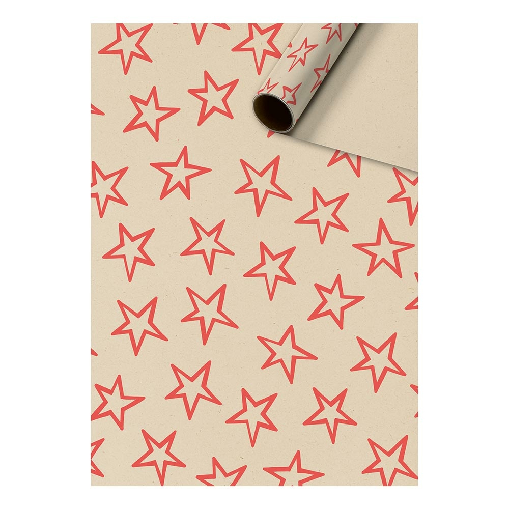 Wrapping paper "Miro" 70x200cm red