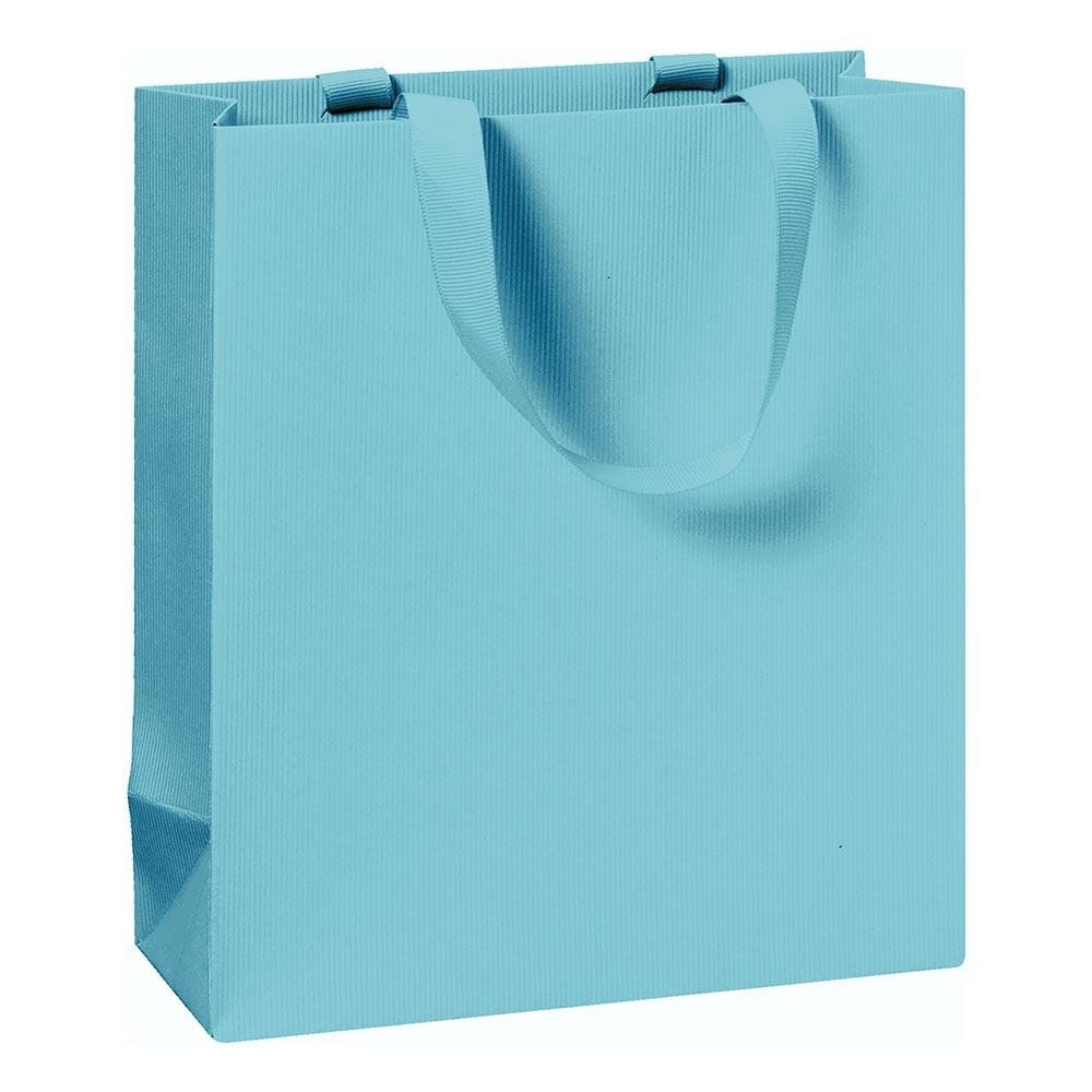 Gift bag „One Colour“ 18x8x21cm light blue