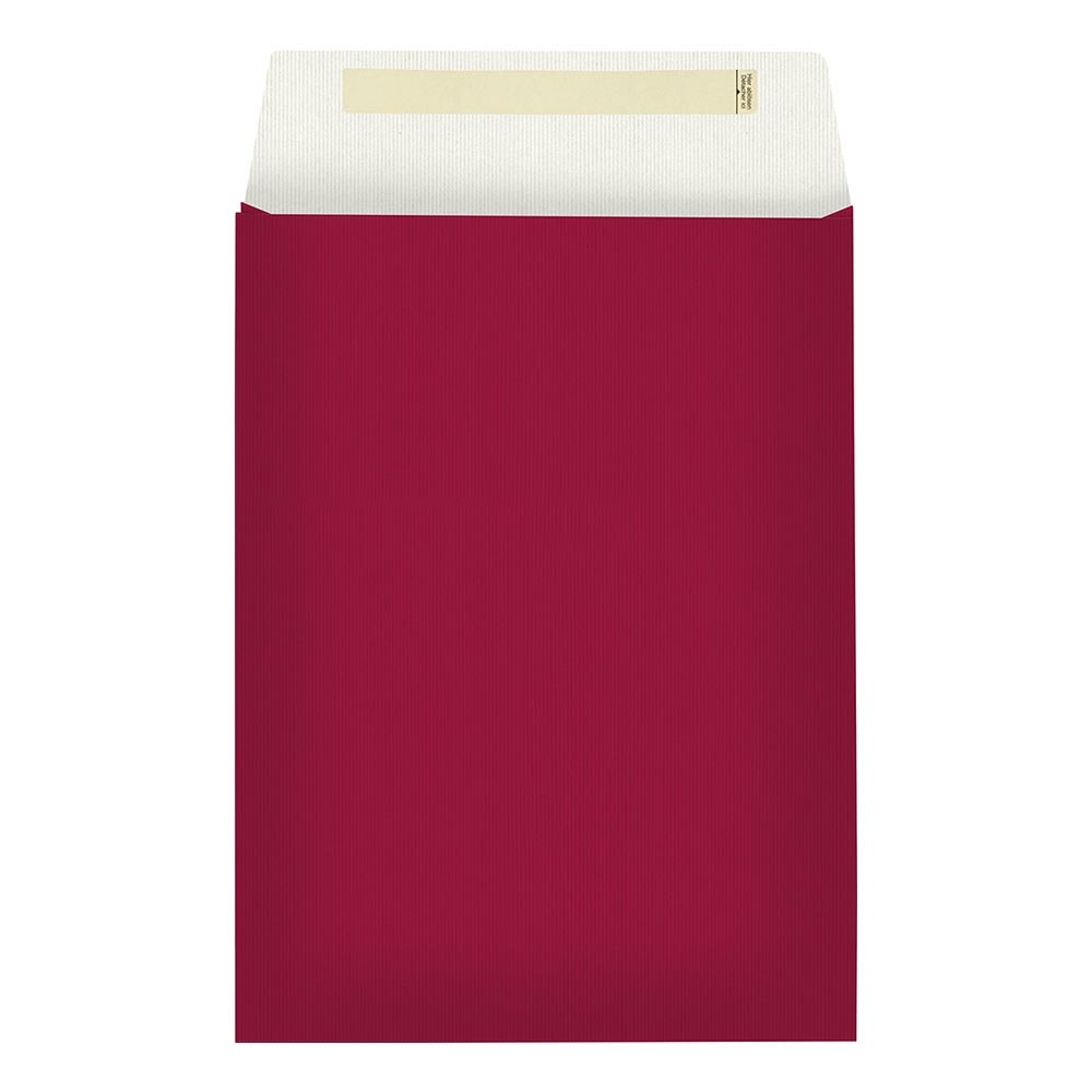 Envelope gift bag "Uni Colour" 22x5x30+6cm bordeaux