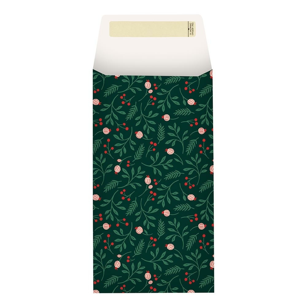 Envelope gift bags „Harriett“ 12x22 + 6cm  green