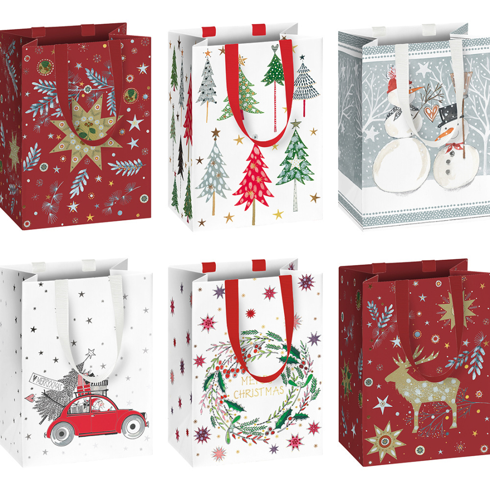 Mini gift bags set „Kalina“ 10x8x14cm 