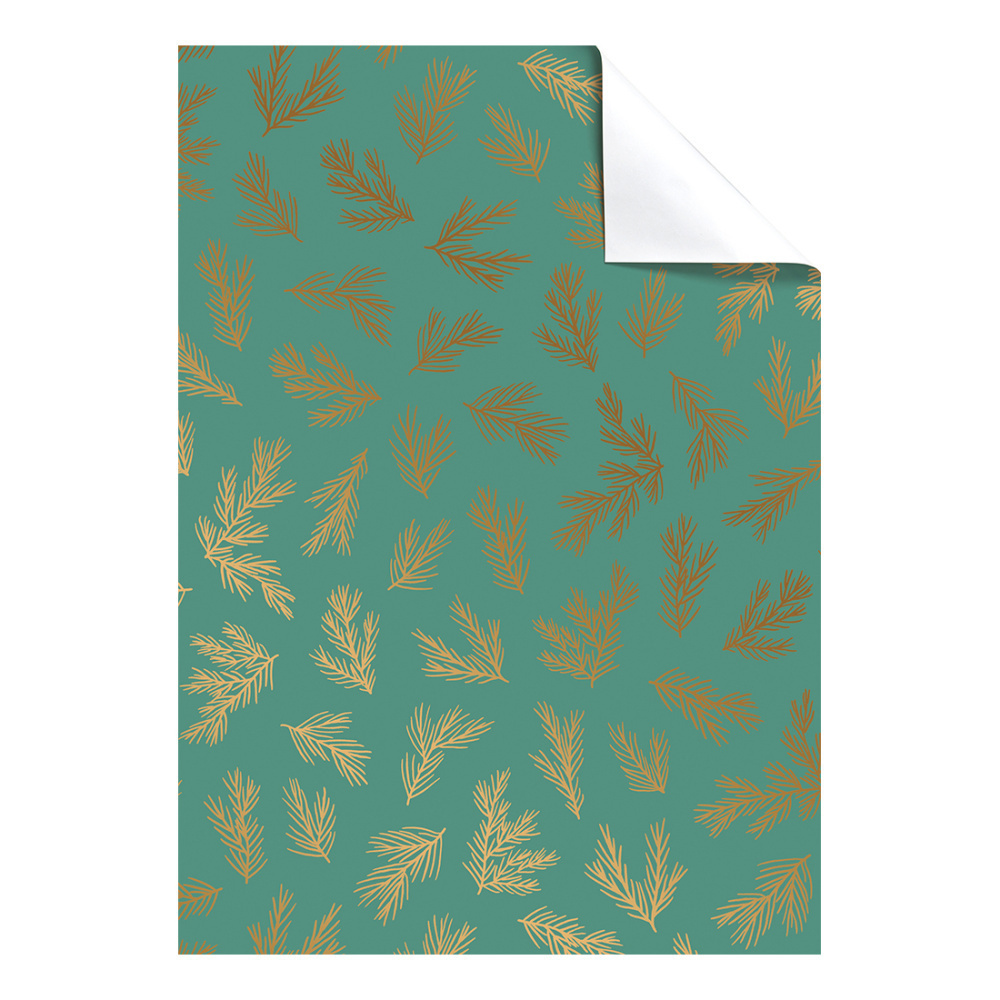 Geschenkpapier-Bogen „Emo“ 100x70cm grün dunkel