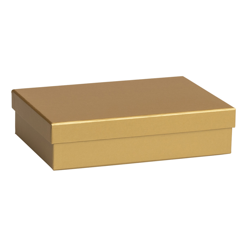 Geschenkbox „One Colour“ 16,5 x 24 x 6 cm gold
