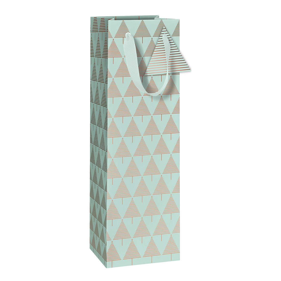 Gift bag bottles „Eloise“ 11x10,5x36cm mint