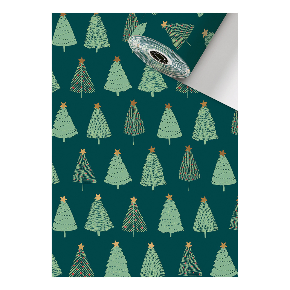 Wrapping paper counter roll „Tino“ 0,30x250m green dark