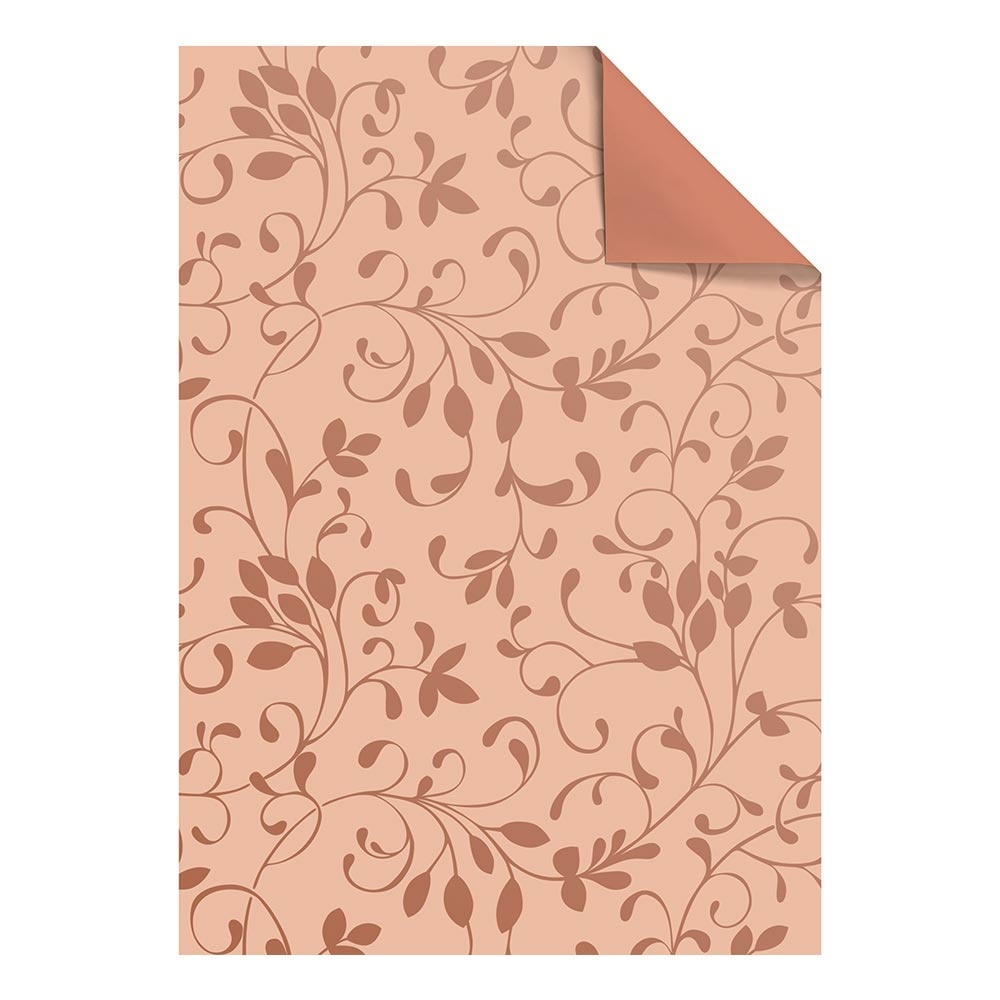 Papiers-cadeaux feuilles "Miron" 50x70cm orange clair