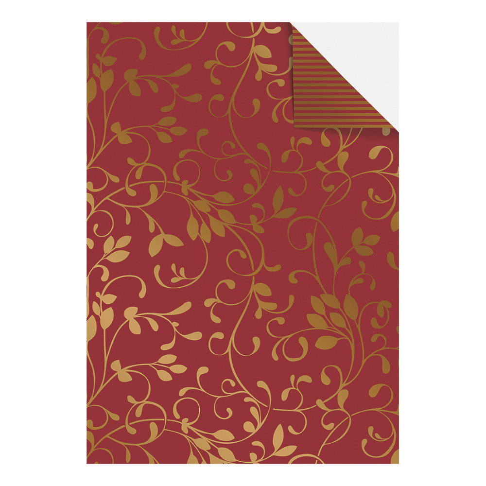 Geschenkpapier-Bogen „Miron“ 100 x 70 cm rot