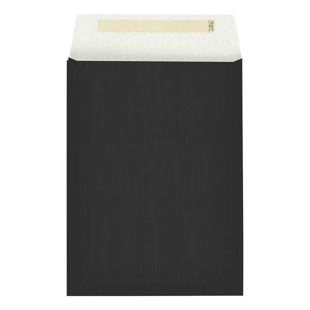 Envelope gift bag "Uni Colour" 22x5x30+6cm black