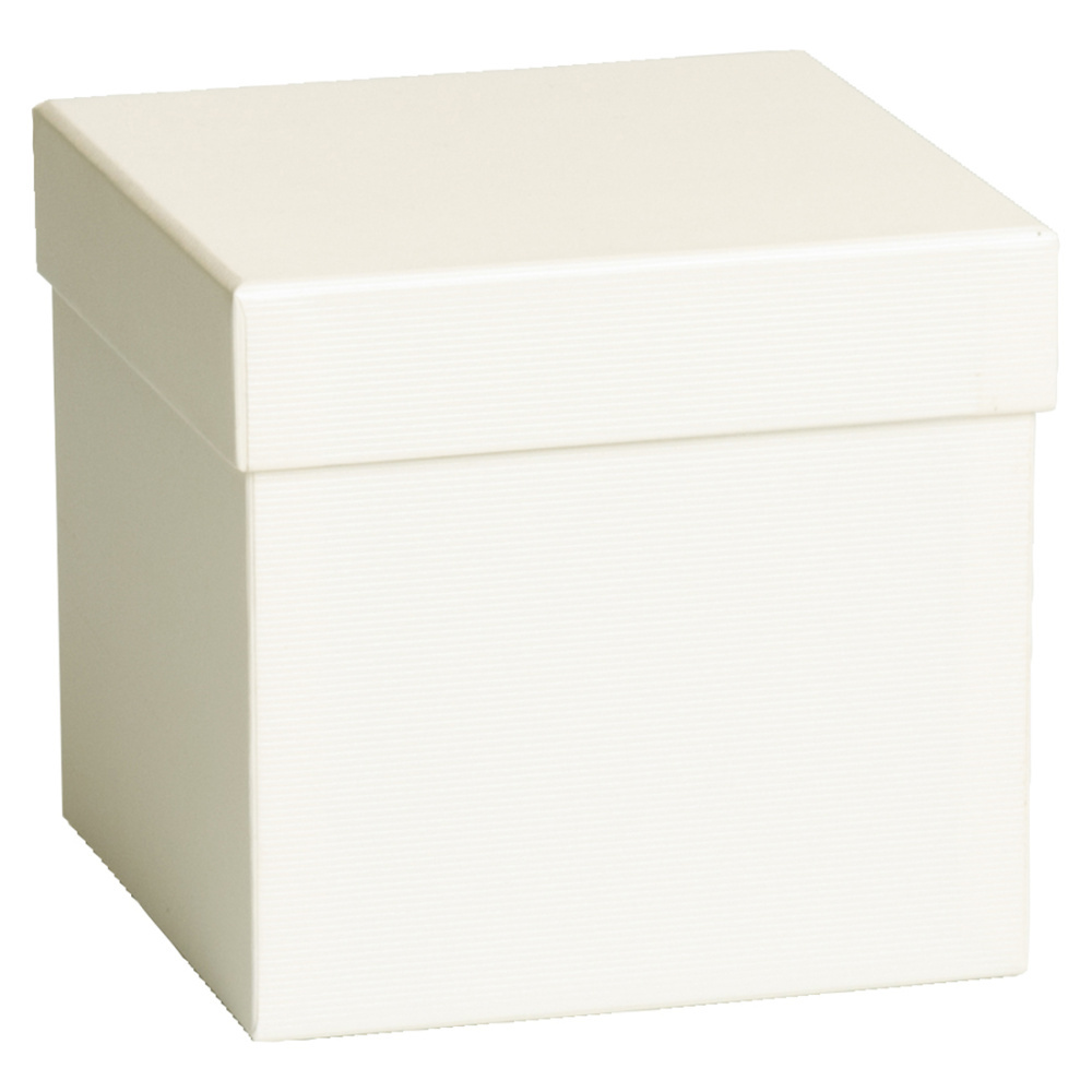 Geschenkbox „One Colour“ 13,5 x 13,5 x 12,5 cm beige hell