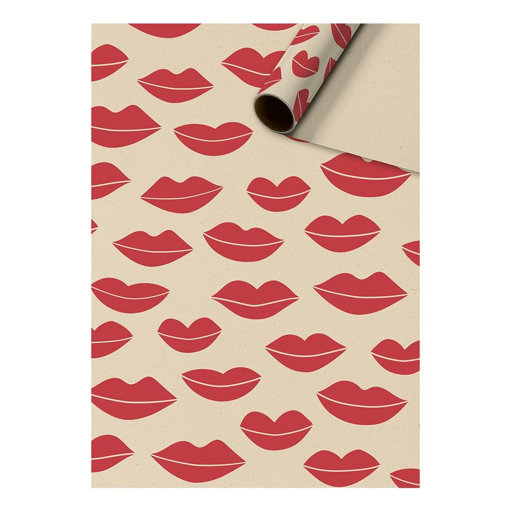 Wrapping paper "Diva" 70x200cm red   