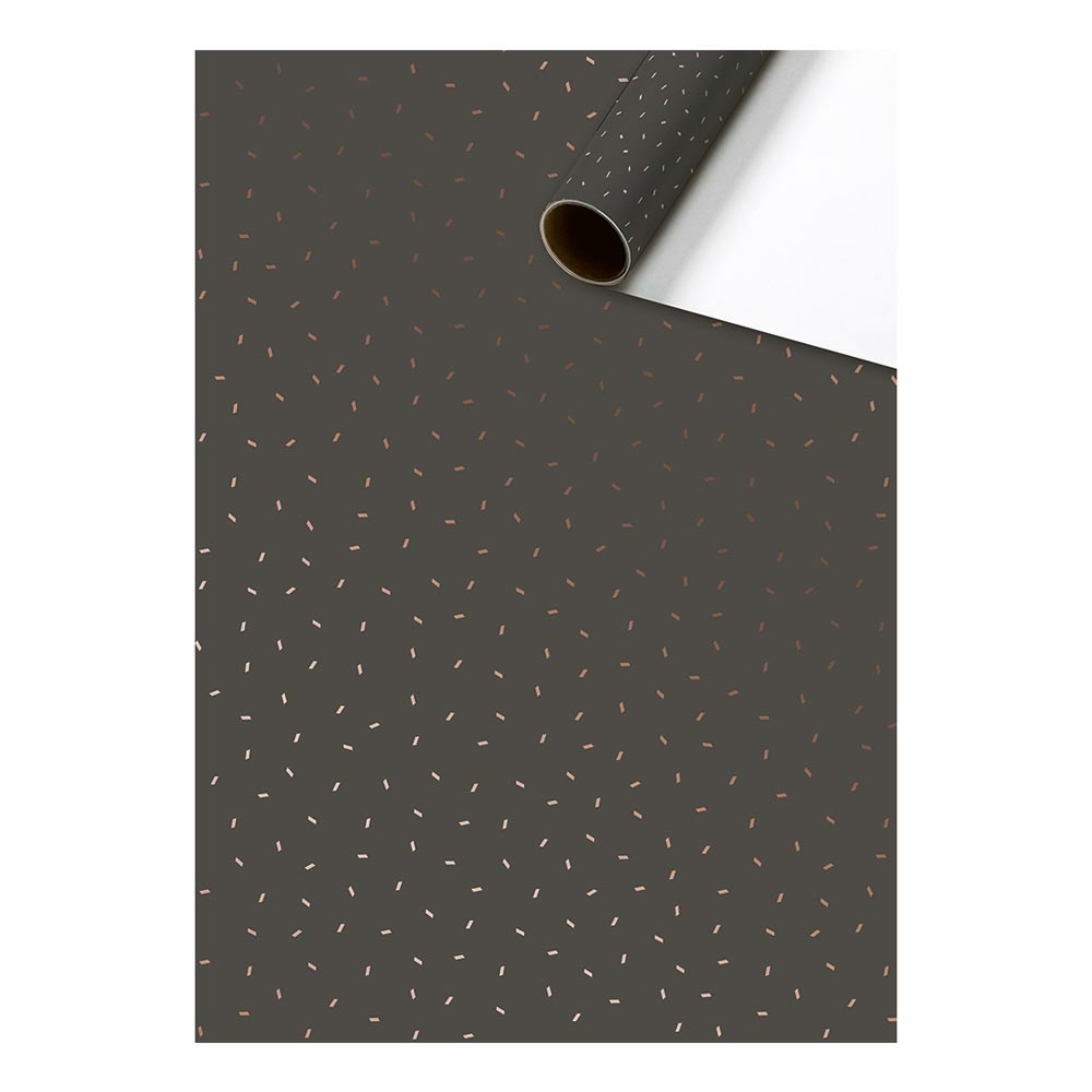 Gift wrap paper „Care“ 70x150cm dark grey
