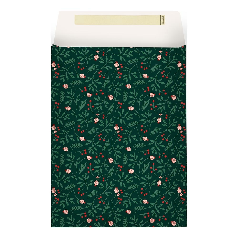 Envelope gift bags „Harriett“ 22x5x30 + 6cm  green