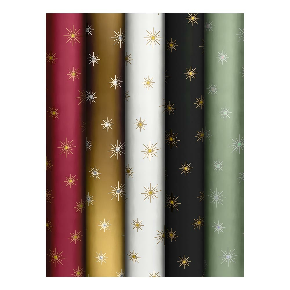 Wrapping paper assortment "Luminous Stars" 70x150cm 