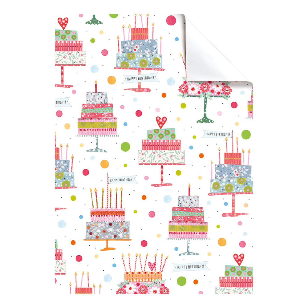 Wrapping paper sheet „Katrin“ 50x70cm pink