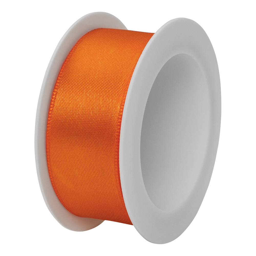 Satin ribbon 25mmx3m orange