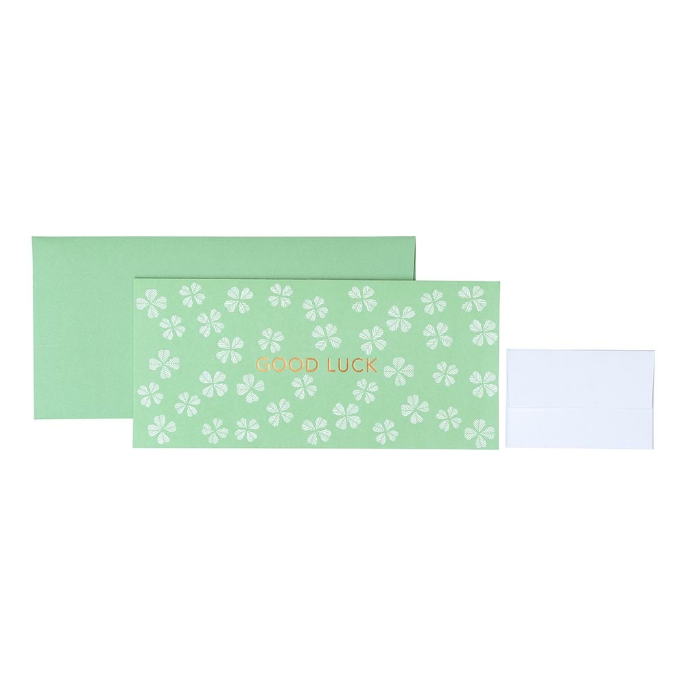 Geschenkkarte „Onne“ 11x23cm grün