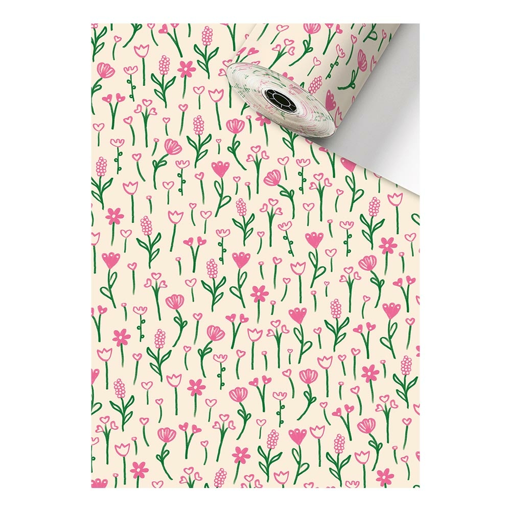 Geschenkpapier-Sécaré Rolle "Primavera" 0,5x150m beige   