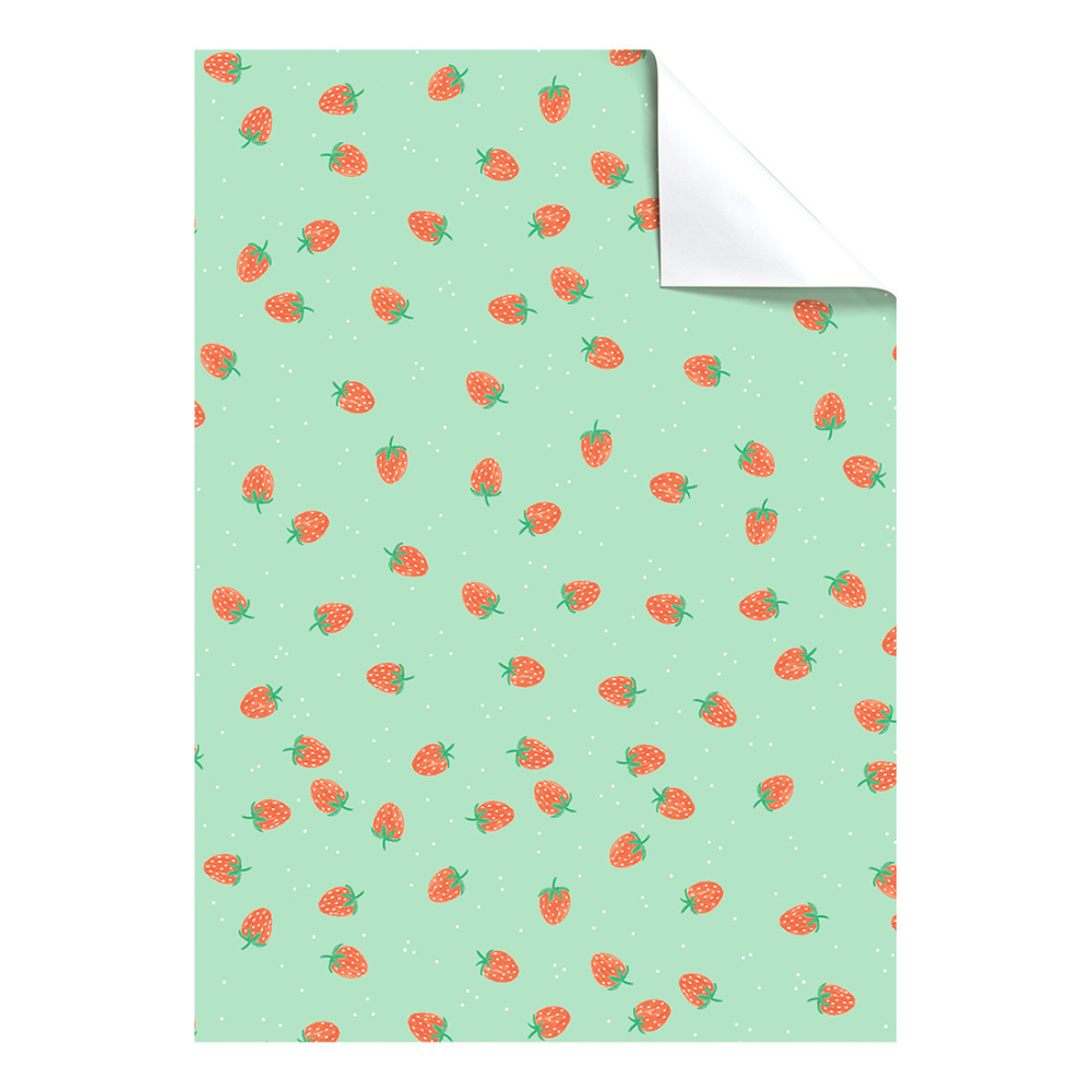 Geschenkpapier-Bogen „Fragolina“ 100x70cm grün hell