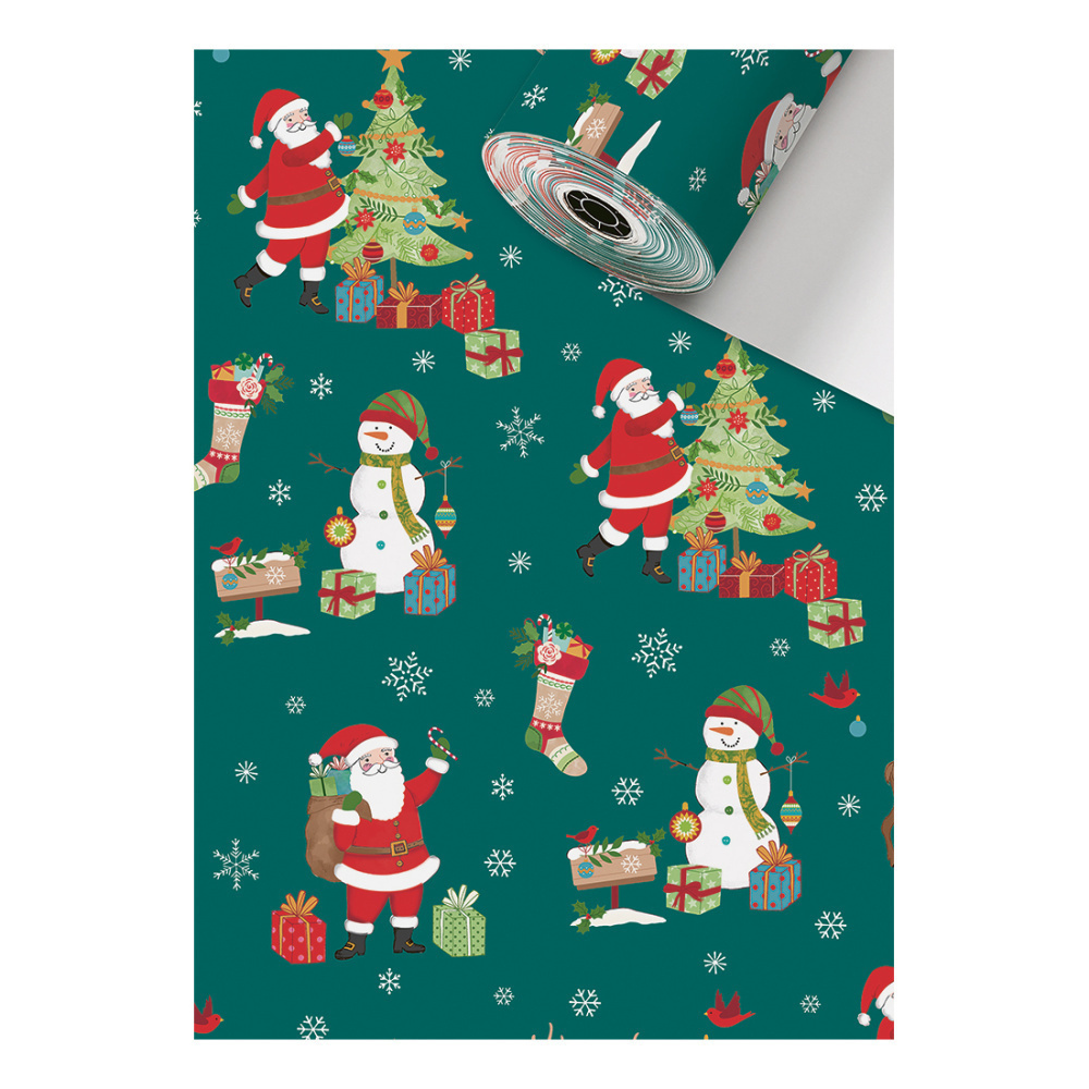 Wrapping paper counter roll „Norvin“ 0,70x250m green dark
