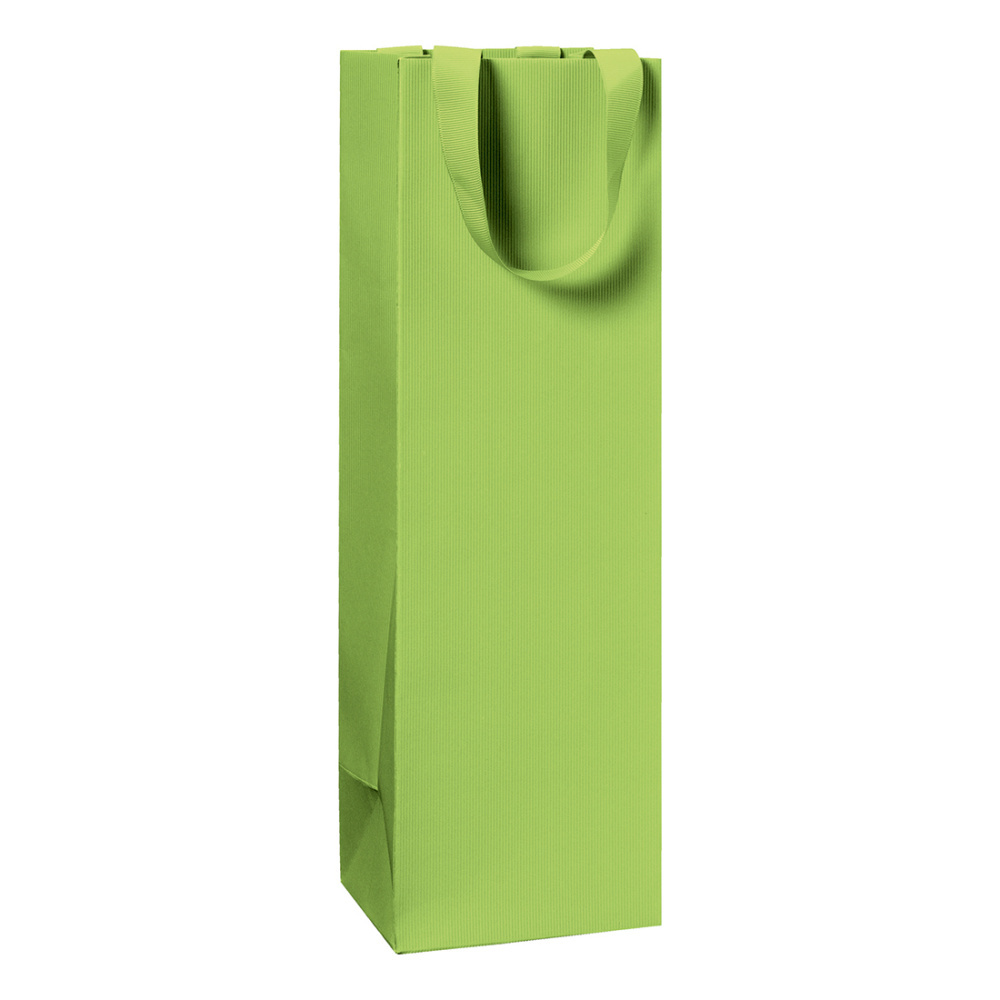 Flaschentasche „One Colour“ 11 x 10,5 x 36 cm grün hell