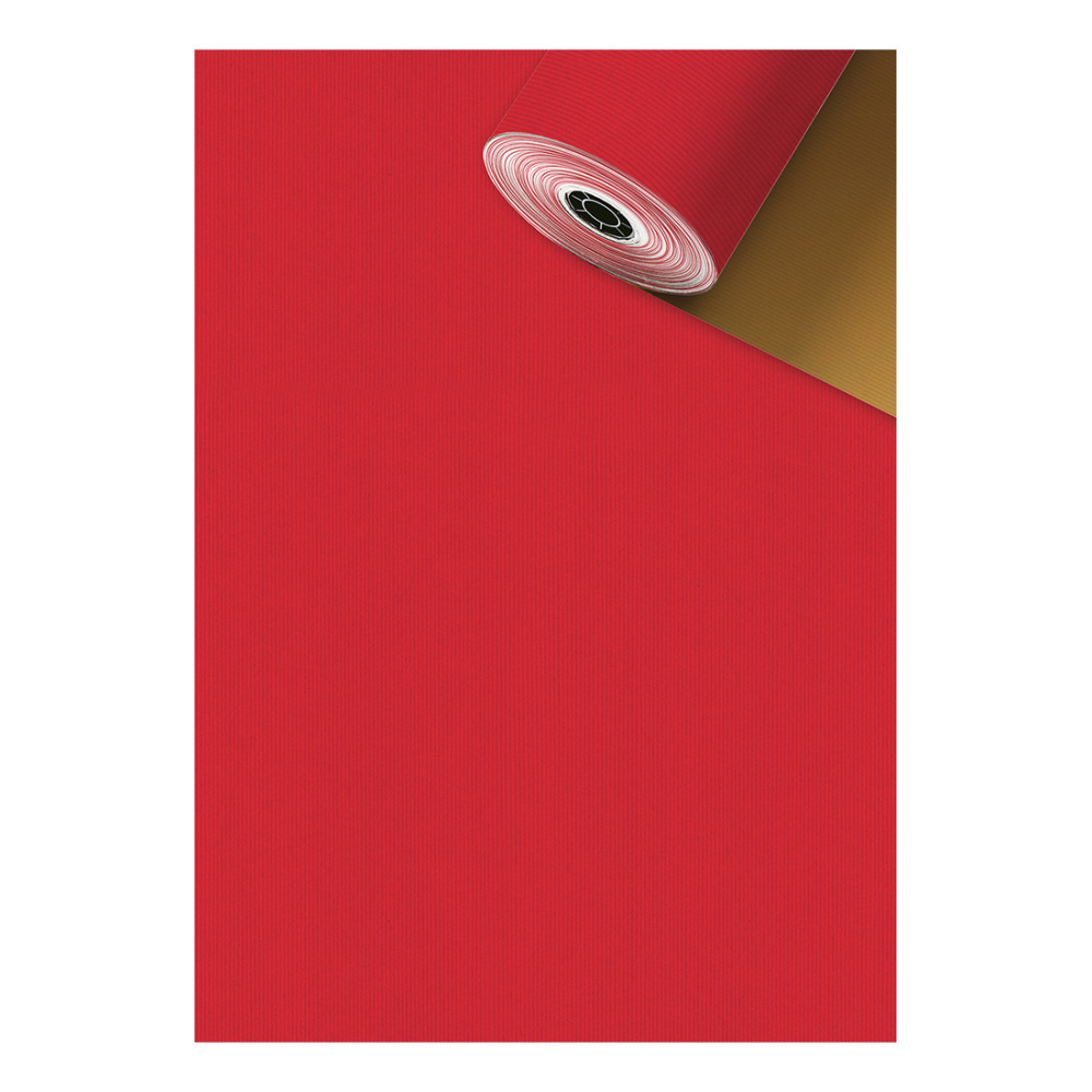 Geschenkpapier-Sécaré Rolle „Uni Duplo“ 0,70x250m rot dunkel