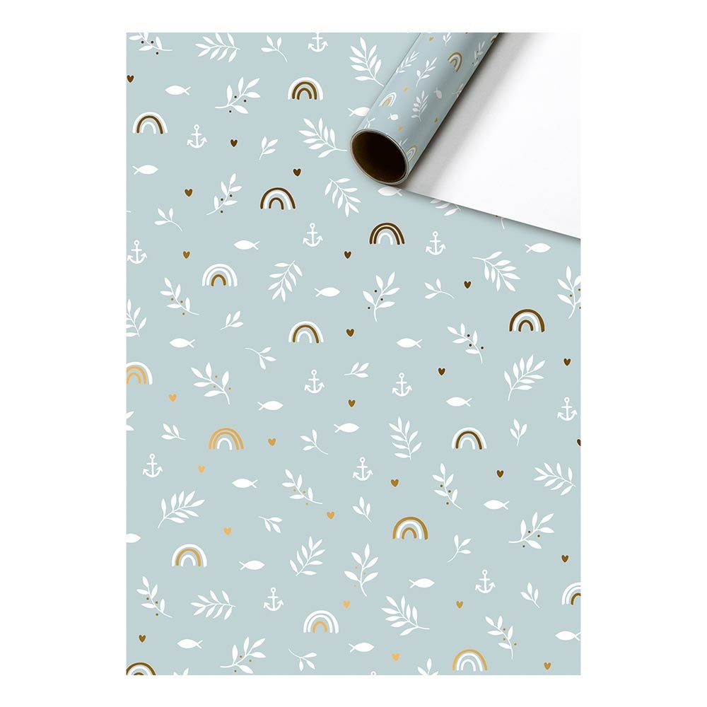 Gift wrap paper „Seasta“ 70x150cm light blue