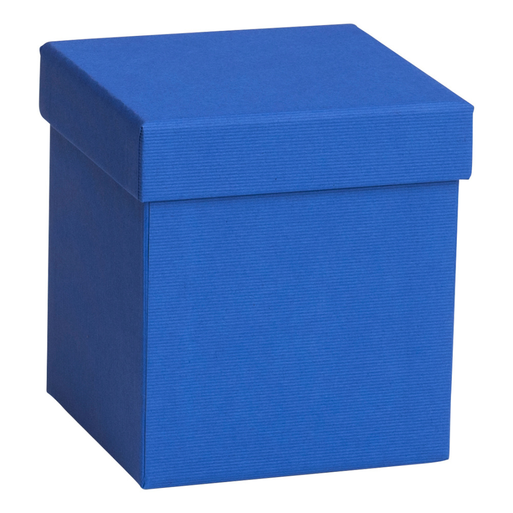 Geschenkbox „One Colour“ 11 x 11 x 12 cm blau dunkel