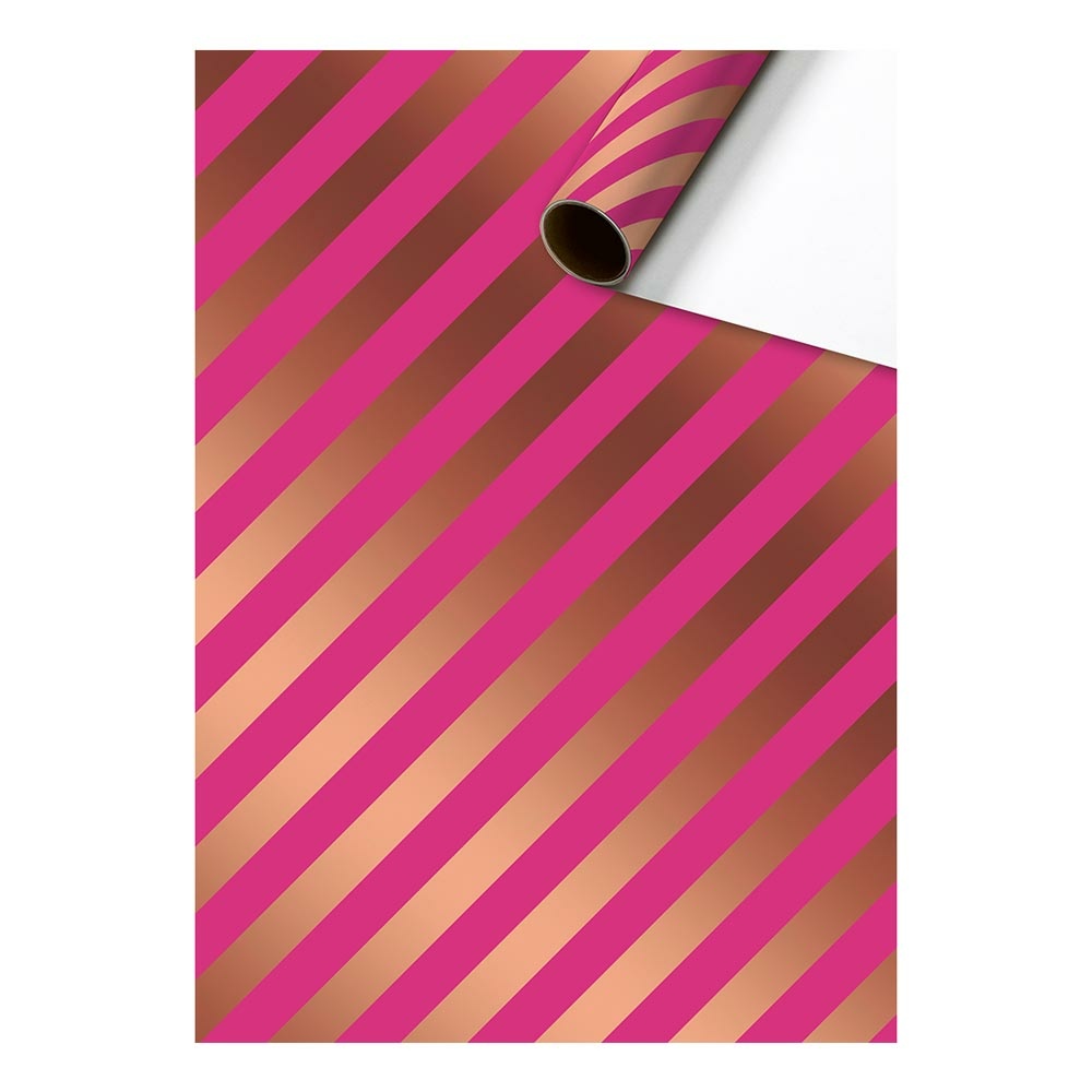 Geschenkpapier "Stribe 2" 70x150cm pink