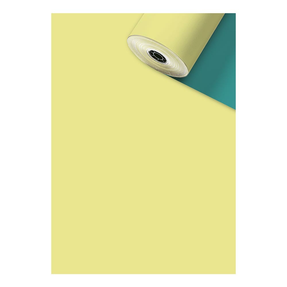 Papier cadeau „Uni Duplo“ 0,30x250m jaune clair