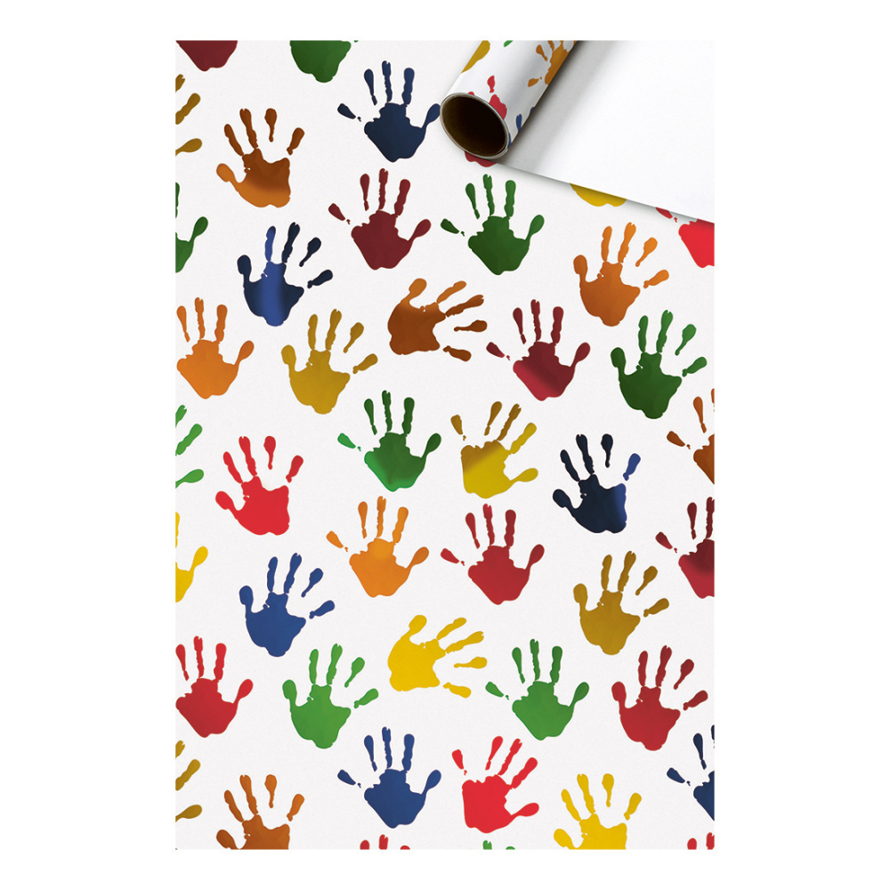 Geschenkpapier „Hands“ 70x150cm weiss