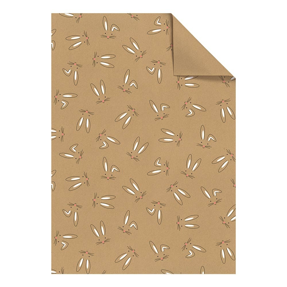 Gift wrap paper „Bunny“ 100x70cm white
