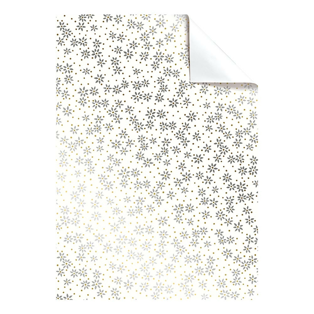 Gift wrap paper „Darcie“ 50x70cm white