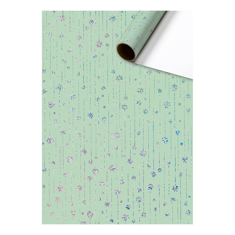 Wrapping paper „Estrela“ 70x150cm green light