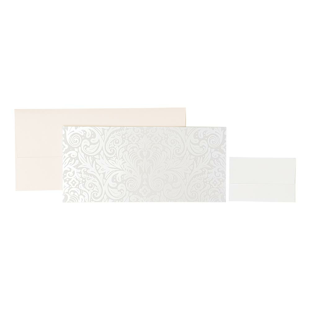 Geschenkkarte „Oda“ 11x23cm weiss Geschenkkarte „Oda“ 11x23cm weiss