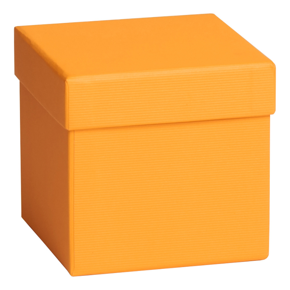 Geschenkbox „One Colour“ 10 x 10 x 10 cm orange dunkel