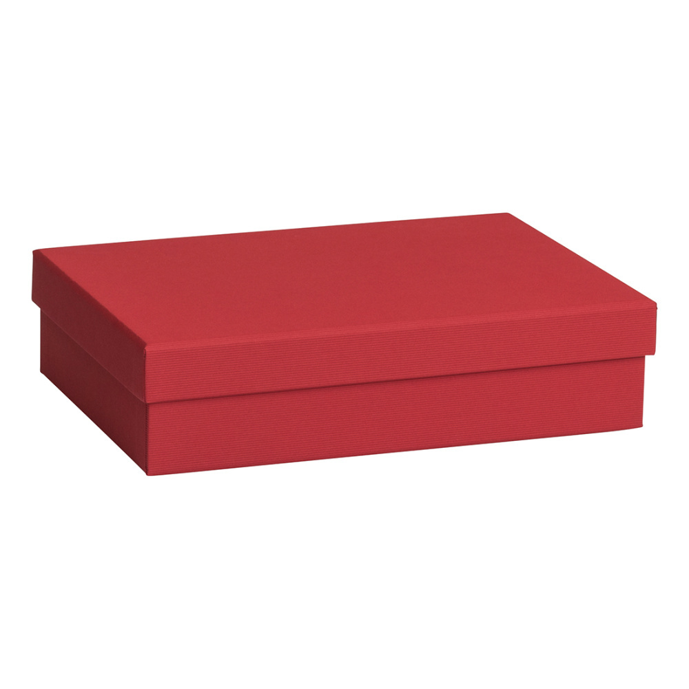 Geschenkbox „One Colour“ 16,5 x 24 x 6 cm rot dunkel